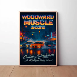 Woodward Muscle Cars 2025 Cultural Heritage Poster PosterGoat