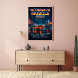 Woodward Muscle Cars 2025 Cultural Heritage Poster PosterGoat