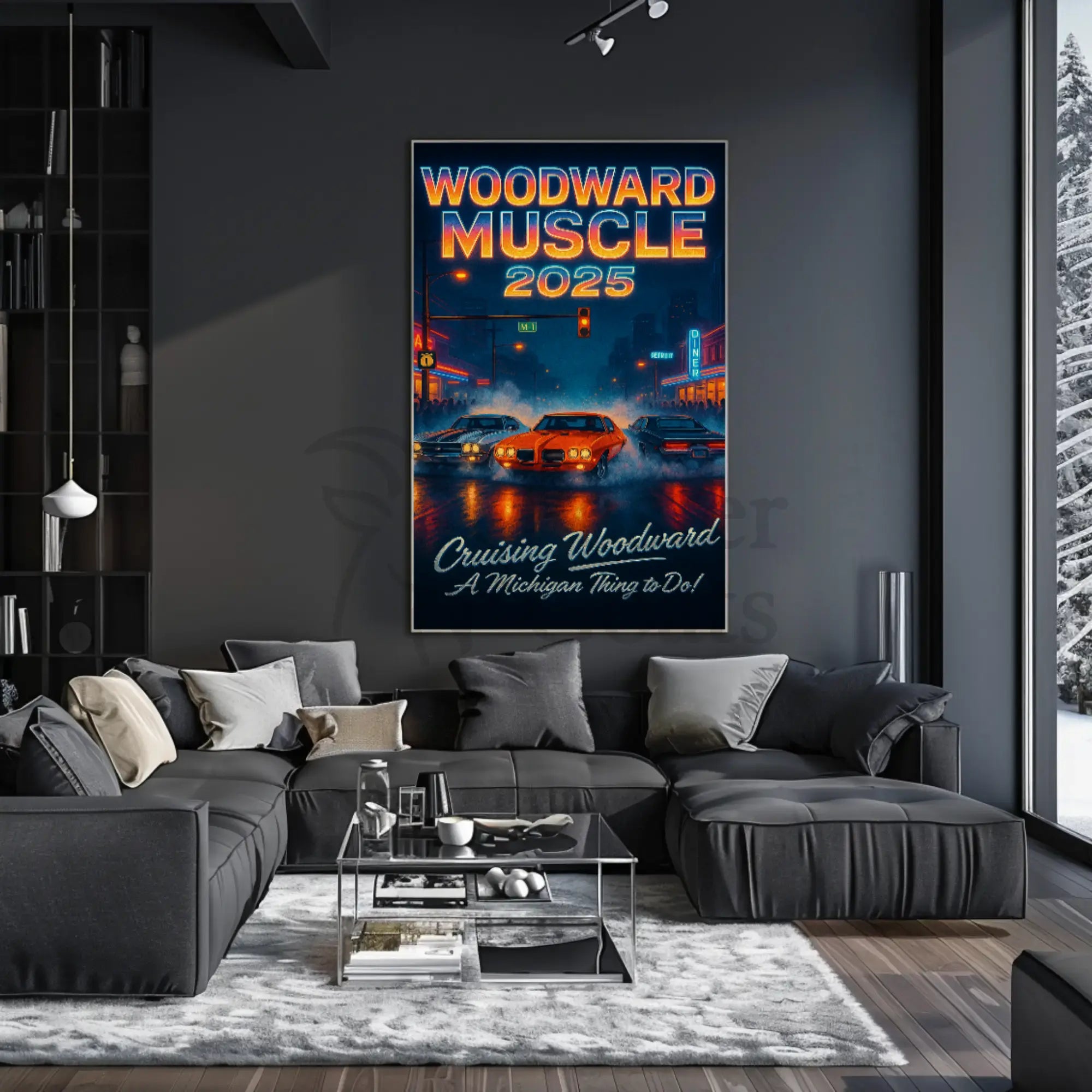 Woodward Muscle Cars 2025 Cultural Heritage Poster PosterGoat