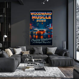 Woodward Muscle Cars 2025 Cultural Heritage Poster PosterGoat