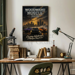Woodward Muscle Cars 2025 Heritage Poster PosterGoat