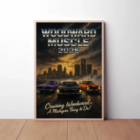 Woodward Muscle Cars 2025 Heritage Poster PosterGoat