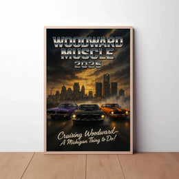 Woodward Muscle Cars 2025 Heritage Poster PosterGoat