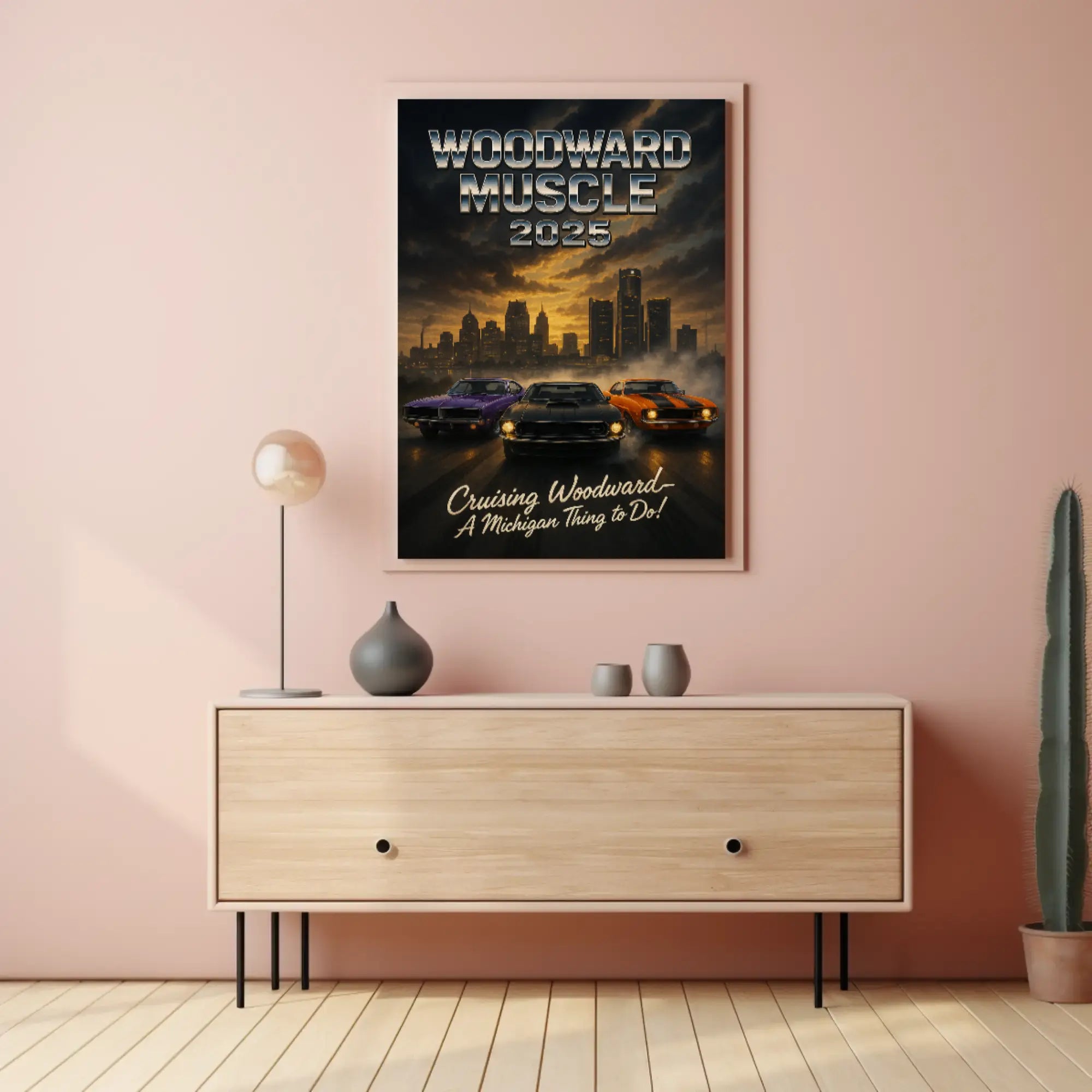 Woodward Muscle Cars 2025 Heritage Poster PosterGoat