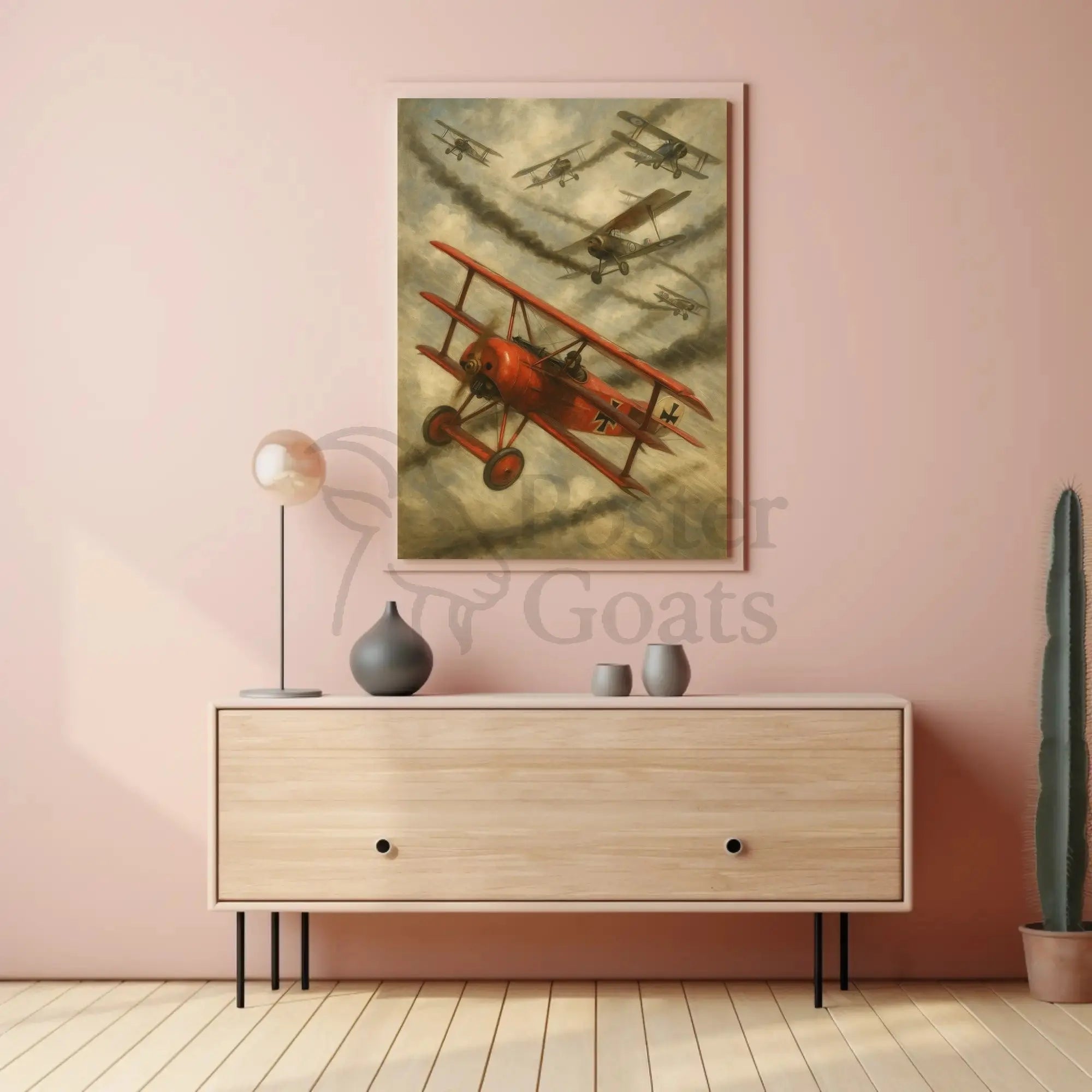 World War I Aerial Combat Historical Poster PosterGoat