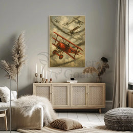 World War I Aerial Combat Historical Poster PosterGoat