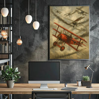 World War I Aerial Combat Historical Poster PosterGoat
