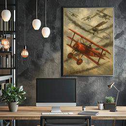 World War I Aerial Combat Historical Poster PosterGoat