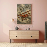World War I Aerial Combat Military Recruitment Poster PosterGoat
