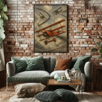 World War I Aerial Combat Military Recruitment Poster PosterGoat