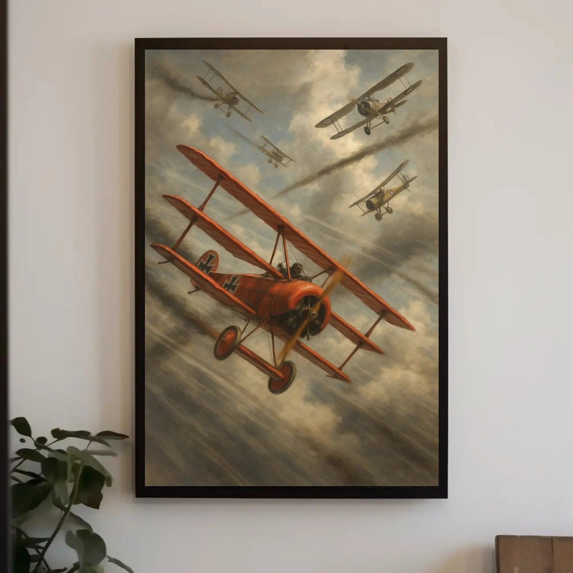 World War I Aerial Combat Scene Historical Poster PosterGoat