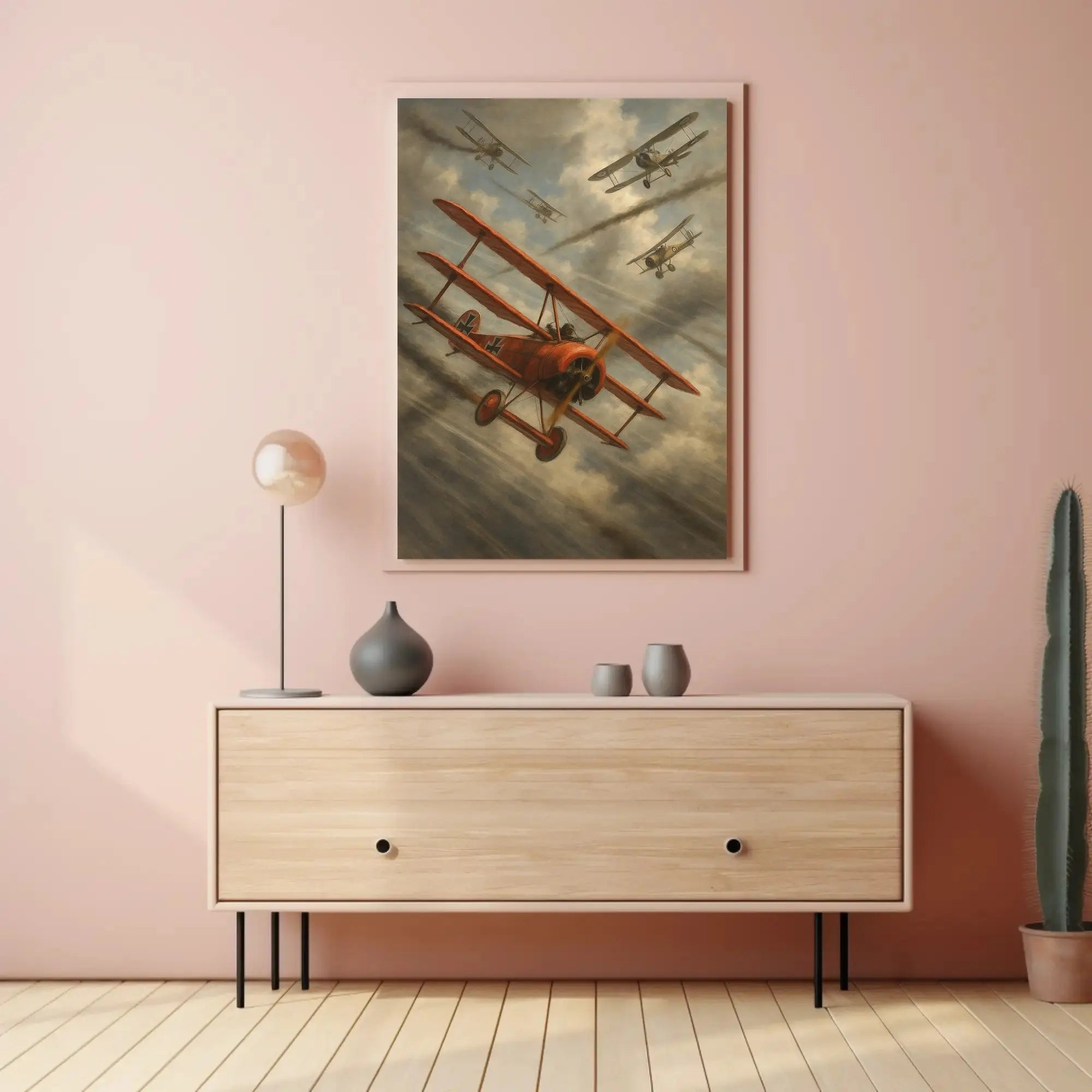 World War I Aerial Combat Scene Historical Poster PosterGoat