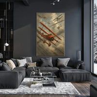 World War I Aerial Combat Scene Historical Poster PosterGoat