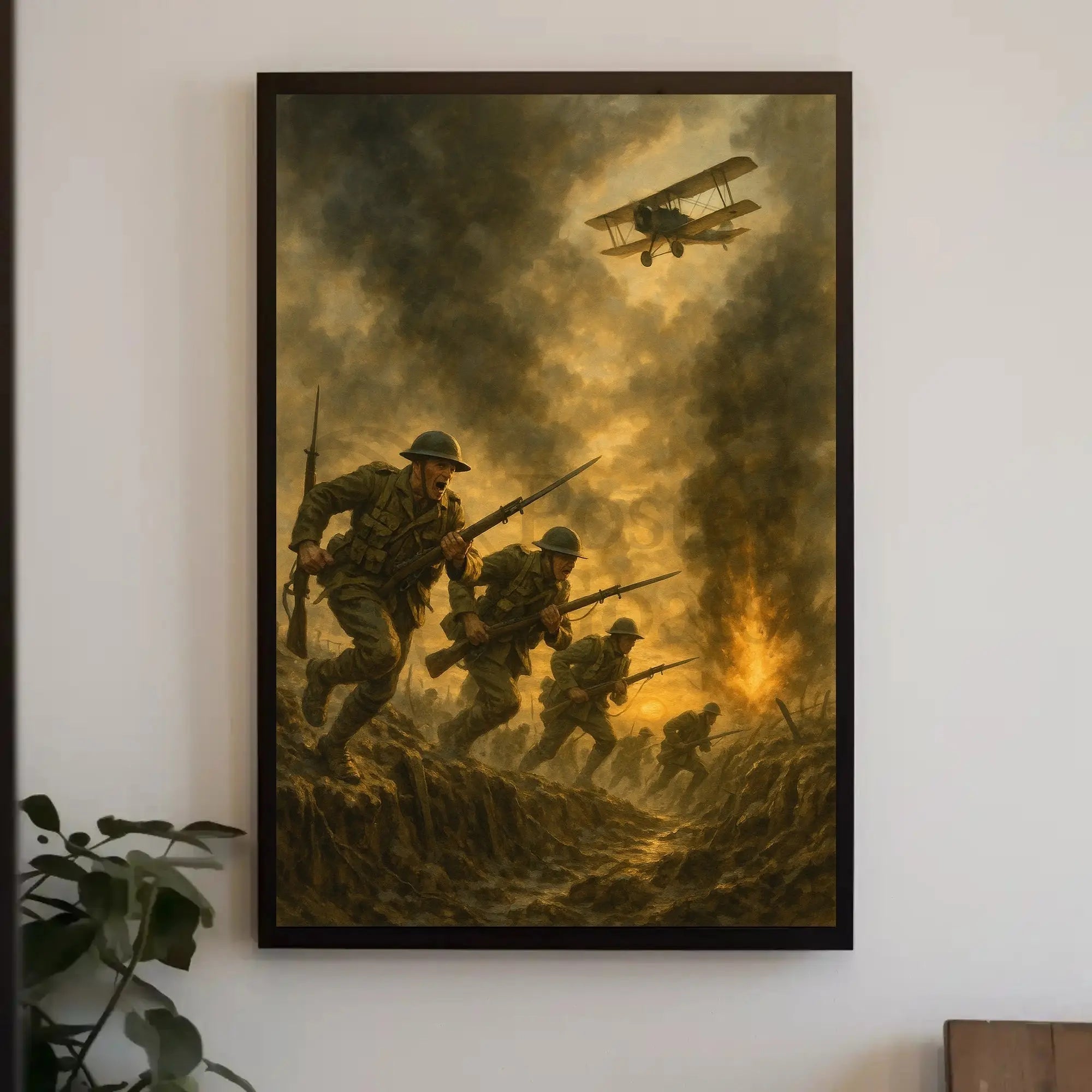 World War I Battle Scene Military Recruitment Poster PosterGoat