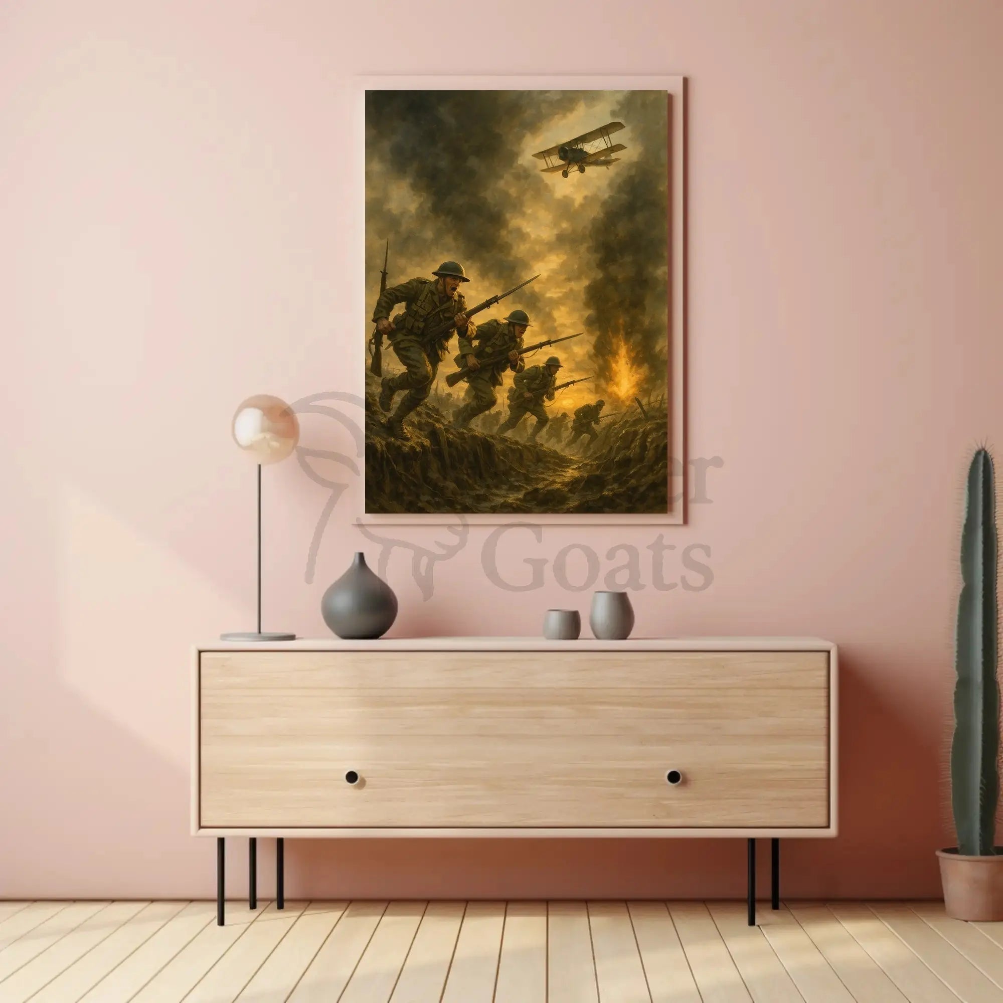 World War I Battle Scene Military Recruitment Poster PosterGoat
