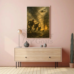 World War I Battle Scene Military Recruitment Poster PosterGoat