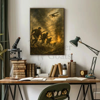 World War I Battle Scene Military Recruitment Poster PosterGoat