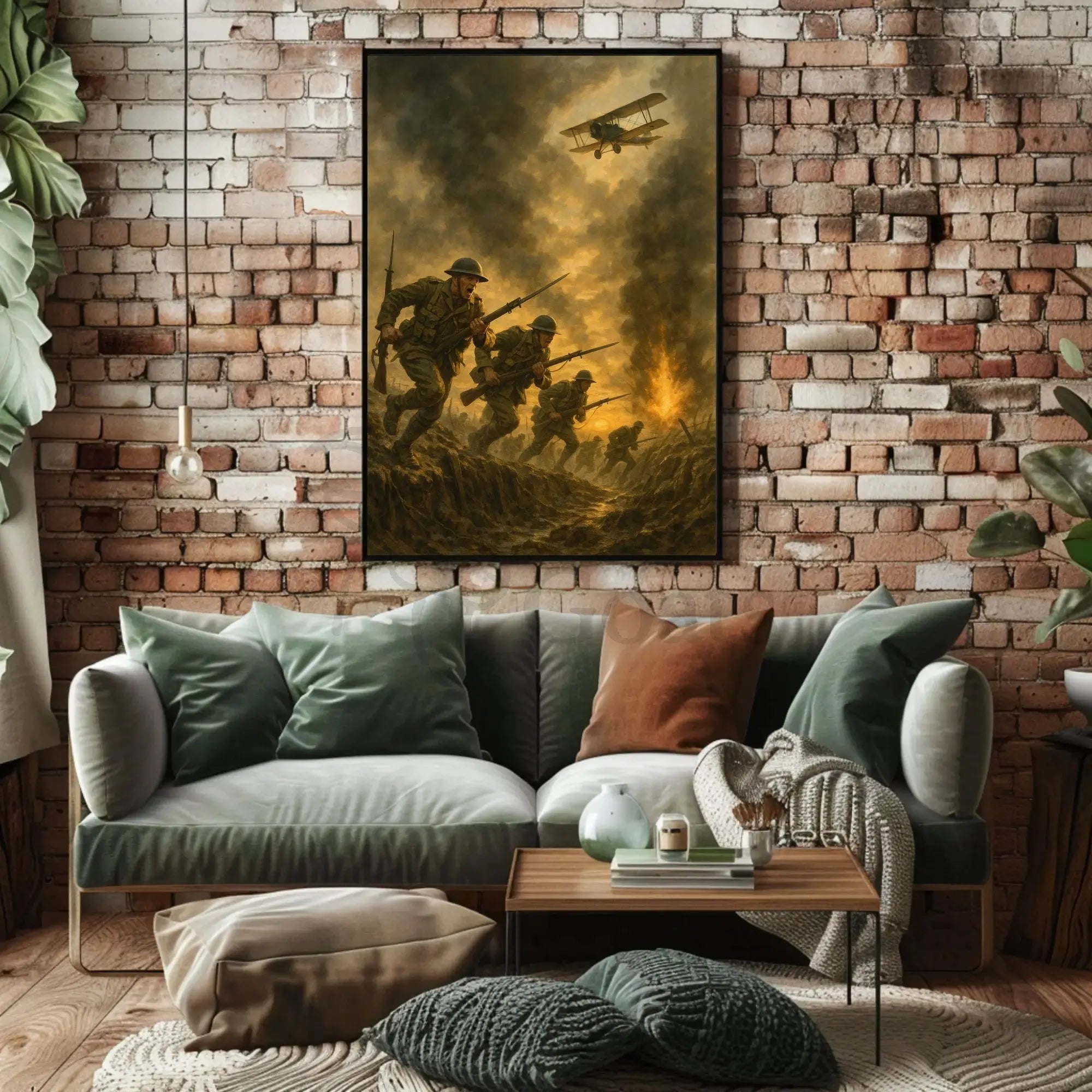 World War I Battle Scene Military Recruitment Poster PosterGoat