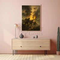 World War I Battlefield Realistic Historical Poster PosterGoat