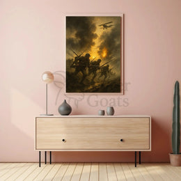 World War I Battlefield Realistic Historical Poster PosterGoat