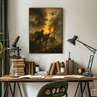 World War I Battlefield Realistic Historical Poster PosterGoat