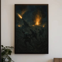 World War I Battlefield Scene Military Recruitment Poster PosterGoat