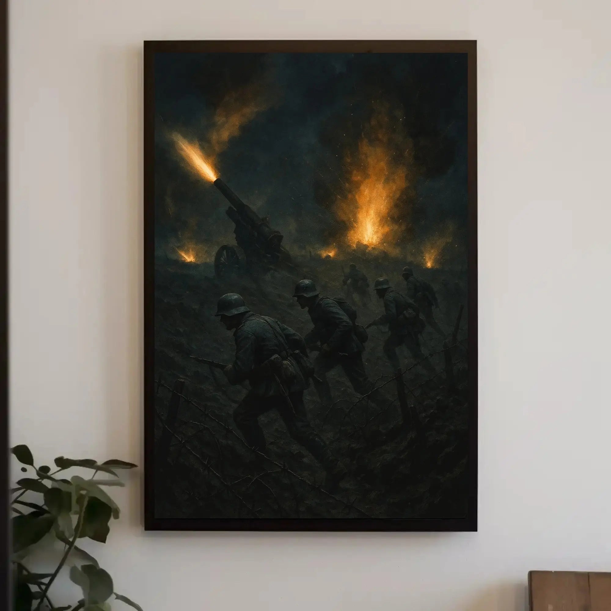 World War I Battlefield Scene Military Recruitment Poster PosterGoat