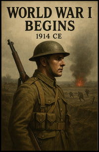 World War I Begins Poster PosterGoat