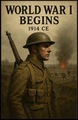 World War I Begins Poster PosterGoat