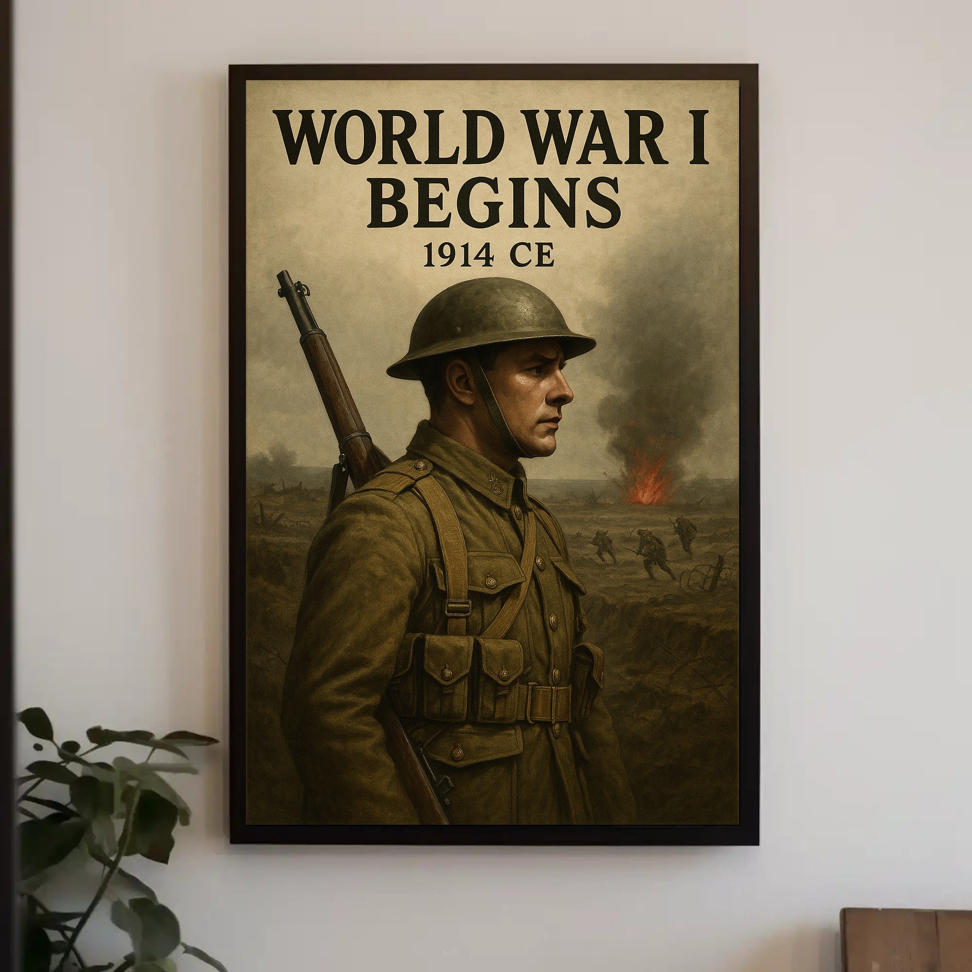 World War I Begins Poster PosterGoat
