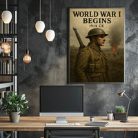 World War I Begins Poster PosterGoat