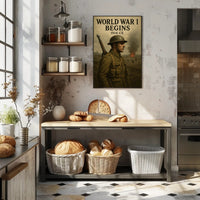 World War I Begins Poster PosterGoat
