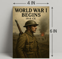 World War I Begins Poster PosterGoat