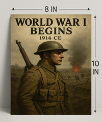 World War I Begins Poster PosterGoat