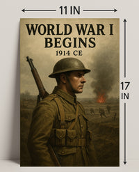World War I Begins Poster PosterGoat