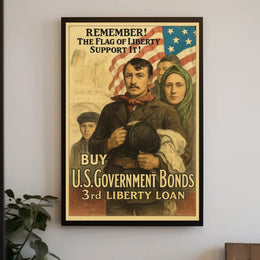 World War I Liberty Bonds Propaganda Poster PosterGoat