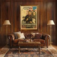 World War I Liberty Bonds Propaganda Poster PosterGoat