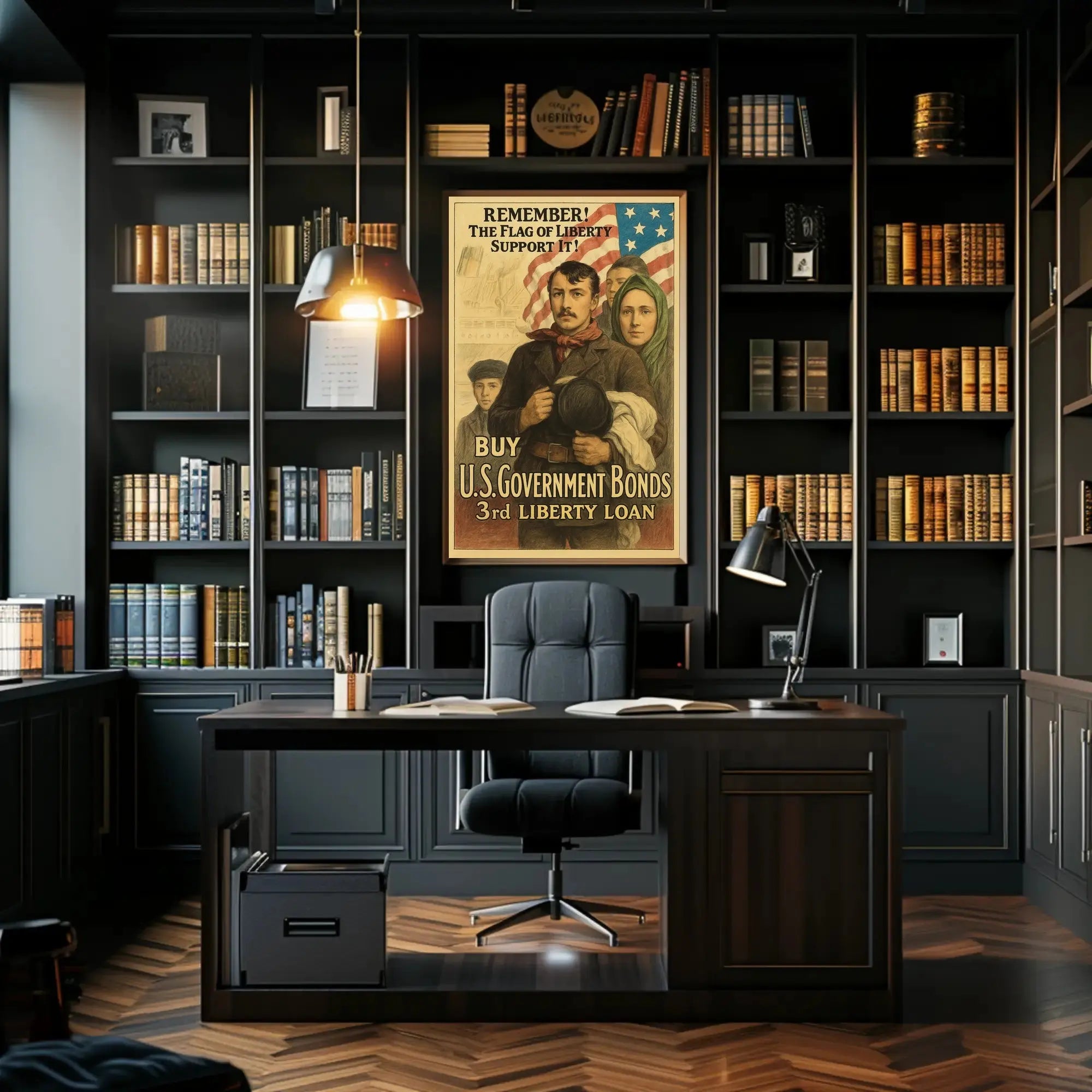 World War I Liberty Bonds Propaganda Poster PosterGoat