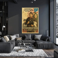 World War I Liberty Bonds Propaganda Poster PosterGoat