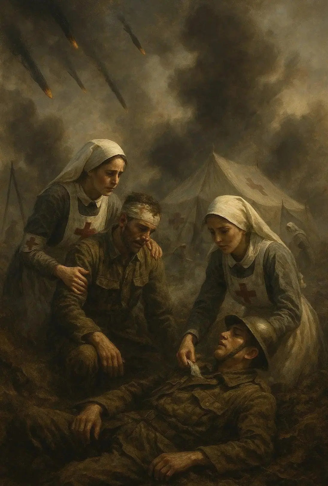 World War I Red Cross Aid Historical Poster PosterGoat