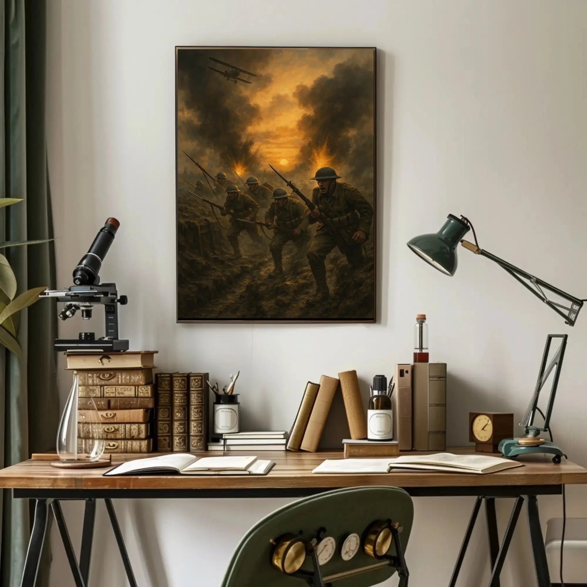 World War I Trench Warfare Historical Poster PosterGoat