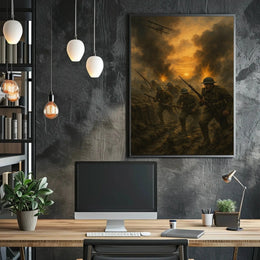 World War I Trench Warfare Historical Poster PosterGoat