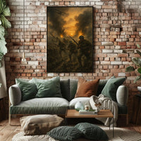 World War I Trench Warfare Historical Poster PosterGoat