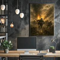 World War I Trench Warfare Realism Art Print - Military Recruitment Poster PosterGoat