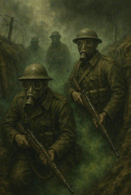 World War I Trench Warfare Scene Historical Poster PosterGoat