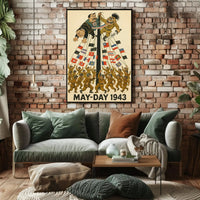 World War II Allied Unity Propaganda Poster PosterGoat