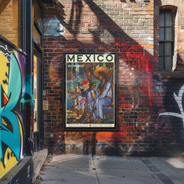 Xochimilco Cultural Heritage, Mexican Mural Travel Poster PosterGoat