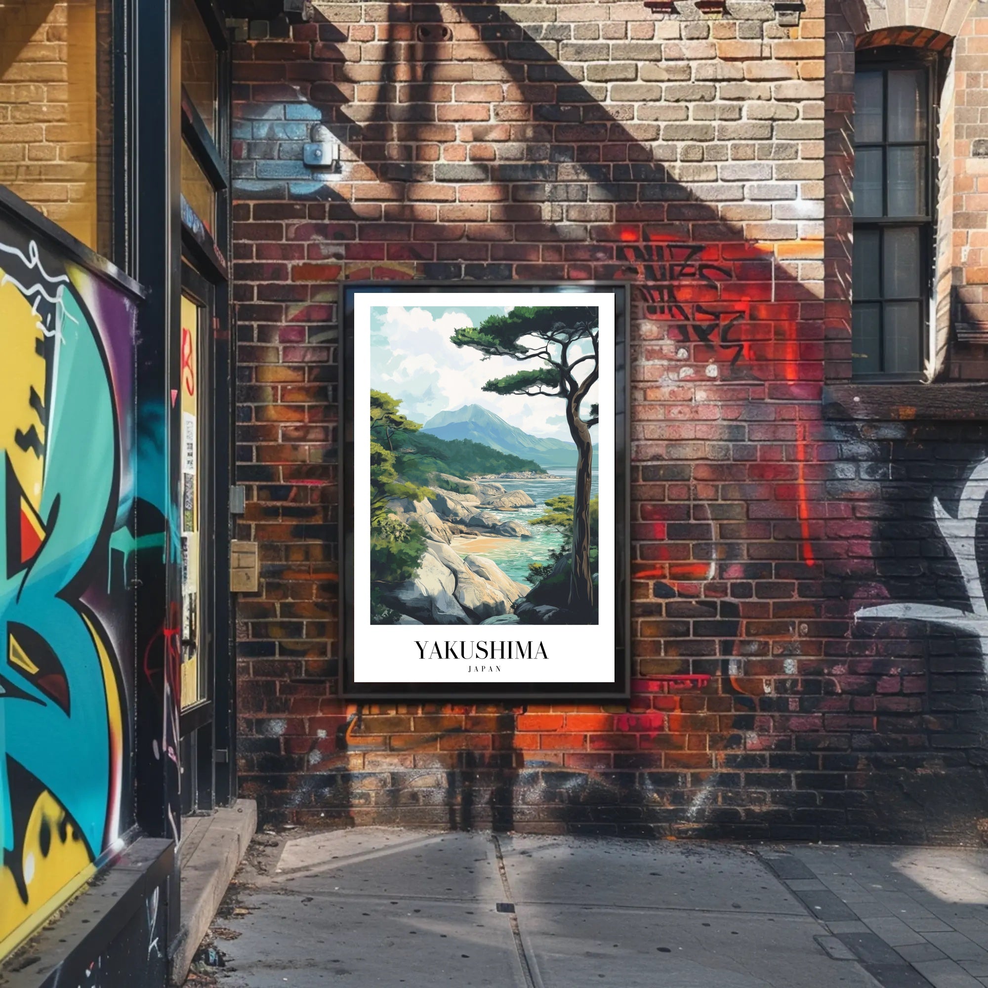 Yakushima Coastal Beauty Modern Travel Poster PosterGoat
