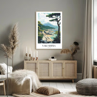 Yakushima Coastal Beauty Modern Travel Poster PosterGoat