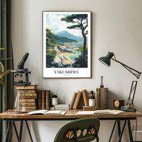 Yakushima Coastal Beauty Modern Travel Poster PosterGoat